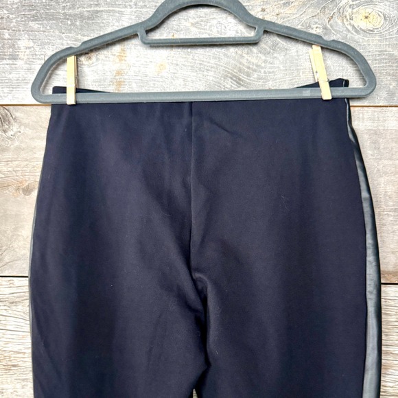 Wolford Jo Mixed Fabric Faux Leather Front Leggings US 14 EU 44 Black Slim - Picture 11 of 15